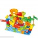 KISSKIDS 76 Pieces of Colorful Plastic Building Bricks DIY Building Blocks Track Set with Slide Ball Fun for KidsClassic Classic B07GDP8BW3